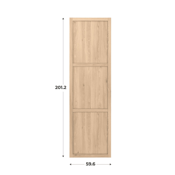 Porte cadre Casa H201 cm L 60 cm chêne hikory