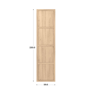 Porte cadre Casa H 232 chêne hikory