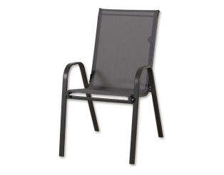 Anduze - Chaise de jardin en tissu gris