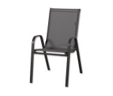 Anduze - Chaise de jardin en tissu gris