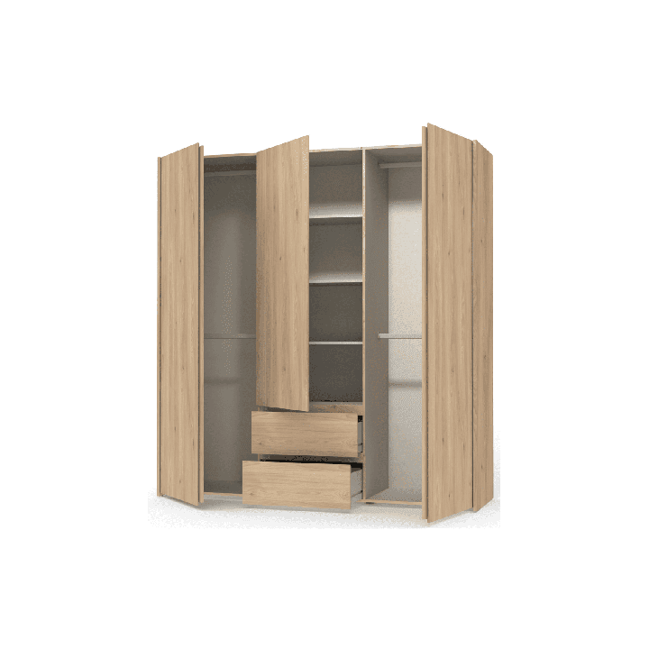 Armoire 3 portes et 2 tiroirs Mosaik