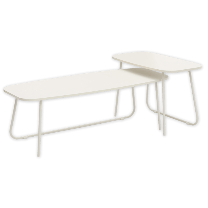 ELIAS - SET DE 2 TABLES BASSES CREAM JESF