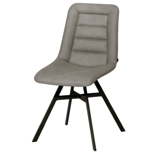Chaise Niels tissu gris