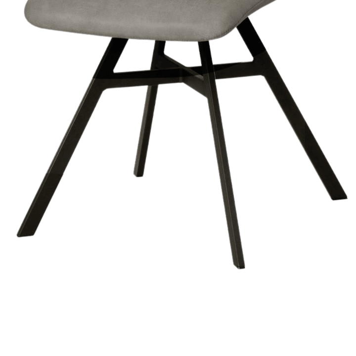 Chaise Niels tissu gris