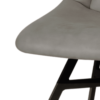 Chaise Niels tissu gris