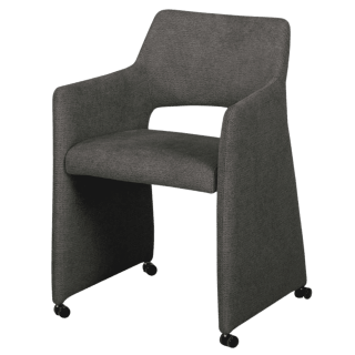 Chaise Jones avec accoudoirs Anthracite