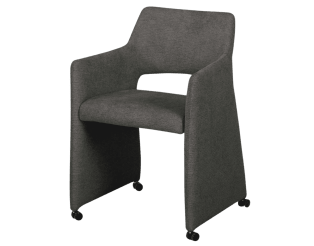 Chaise Jones avec accoudoirs Anthracite