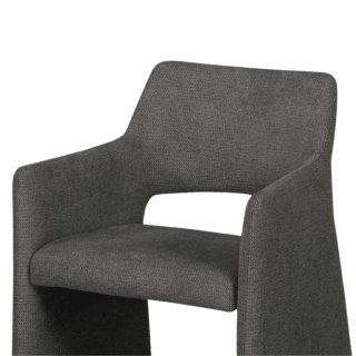 Chaise Jones avec accoudoirs Anthracite