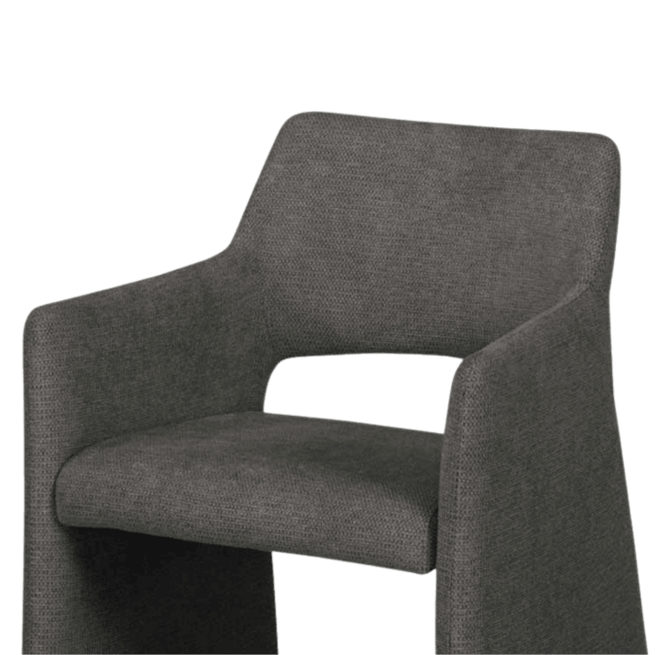 Chaise Jones avec accoudoirs Anthracite