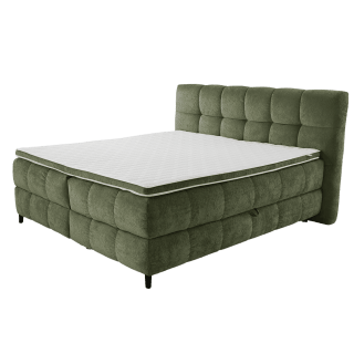 Lit box Molly 180 cm - chenille vert