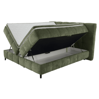 Lit box Molly 180 cm - chenille vert
