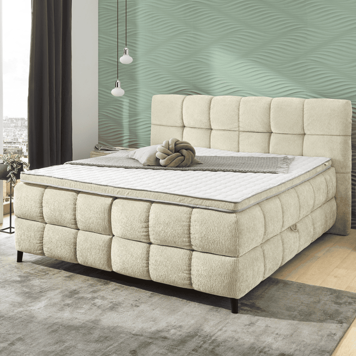 Lit Molly 180 x 200 cm chenille beige