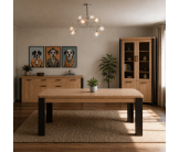 Ensemble Dressoir, table et vitrine Mateo