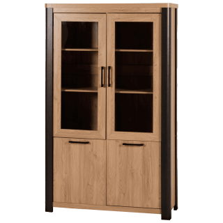 Ensemble Dressoir, table et vitrine Mateo