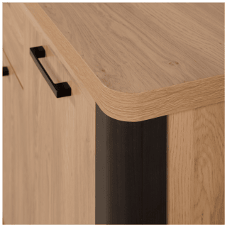 Ensemble Dressoir, table et vitrine Mateo