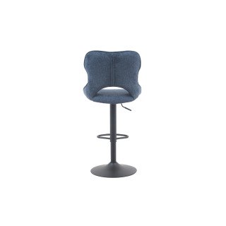 Chaise de bar Mori tissu bleu