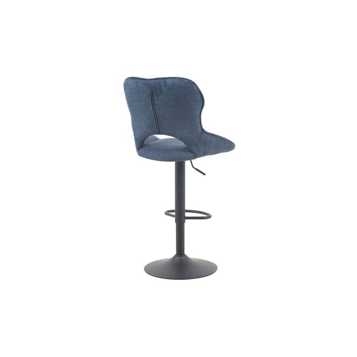 Chaise de bar Mori tissu bleu