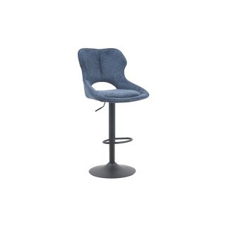 Chaise de bar Mori tissu bleu