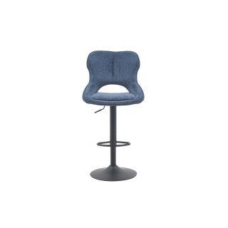 Chaise de bar Mori tissu bleu