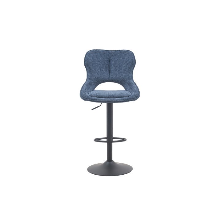 Chaise de bar Mori tissu bleu
