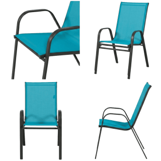Chaise de jardin Anduze bleu