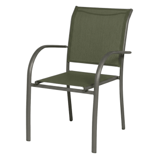 Fauteuil de jardin Kochi tissu vert