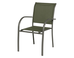 Fauteuil de jardin Kochi tissu vert
