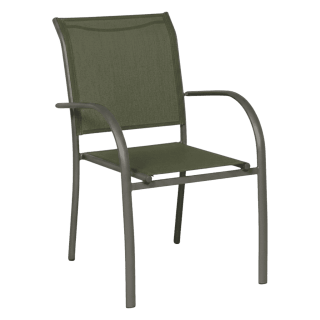 Fauteuil de jardin Kochi tissu vert