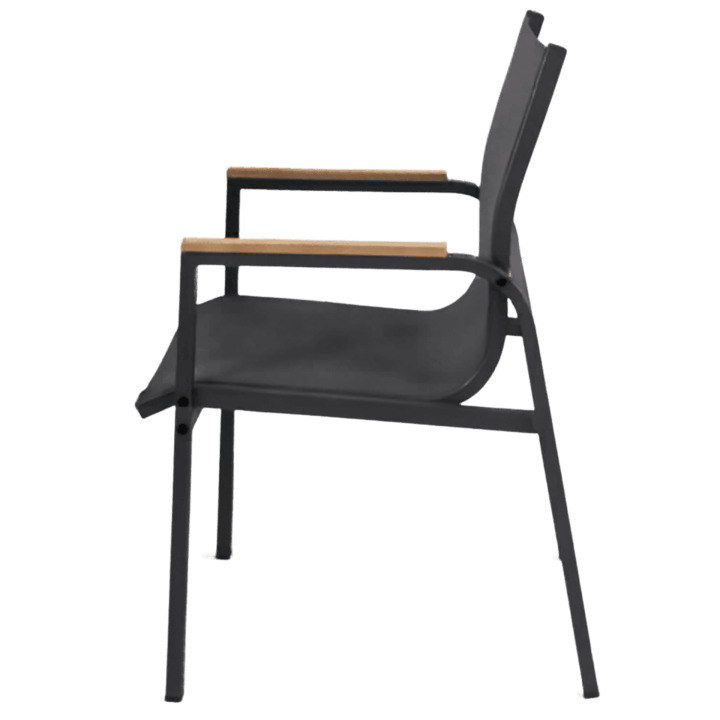 Ensemble table + 6 chaises Rouen gris
