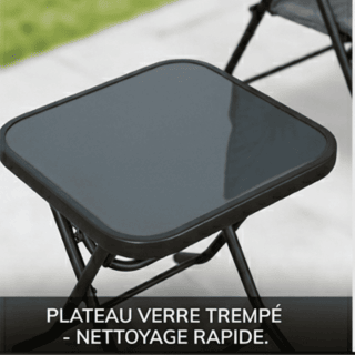 Ensembe 2 fauteuil avec table Honolulu