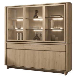 Vitrine Rondi 220 cm avec éclairage