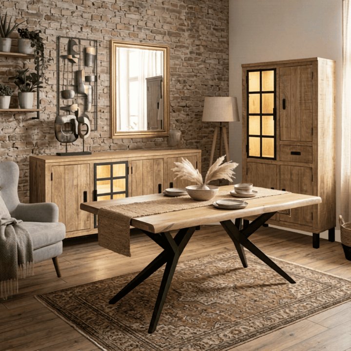 Salle à manger Kali - Dressoir, table et bar