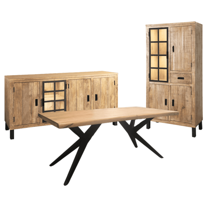Salle à manger Kali - Dressoir, table et bar