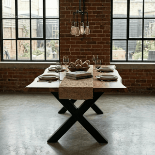 Table à manger 240 cm Zenith bois d'acacia