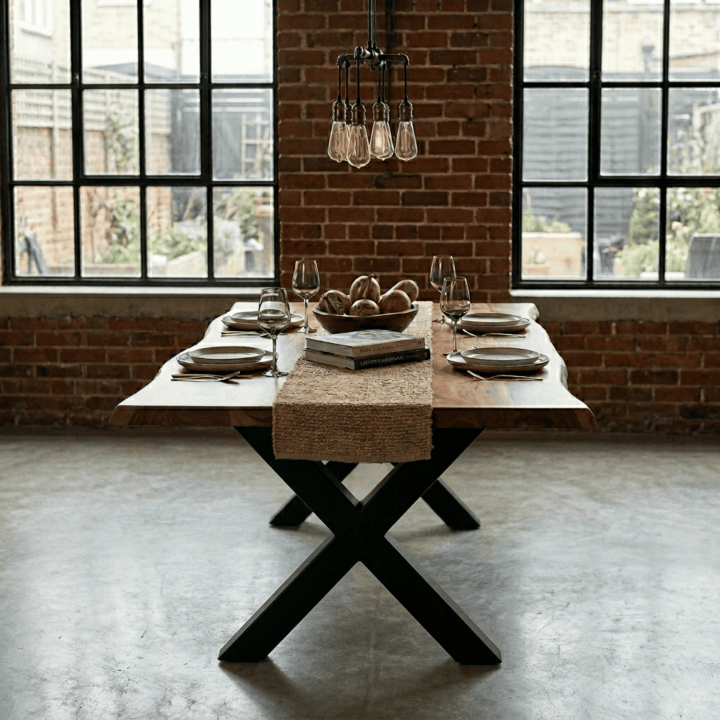 Table à manger 240 cm Zenith bois d'acacia