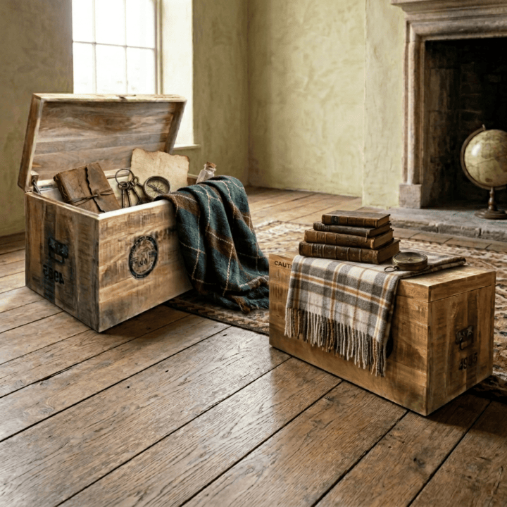 Coffre Damien bois de mangue mana