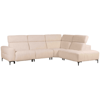 Salon d'angle KM,7932 avec chaise longue et relax éléctrique