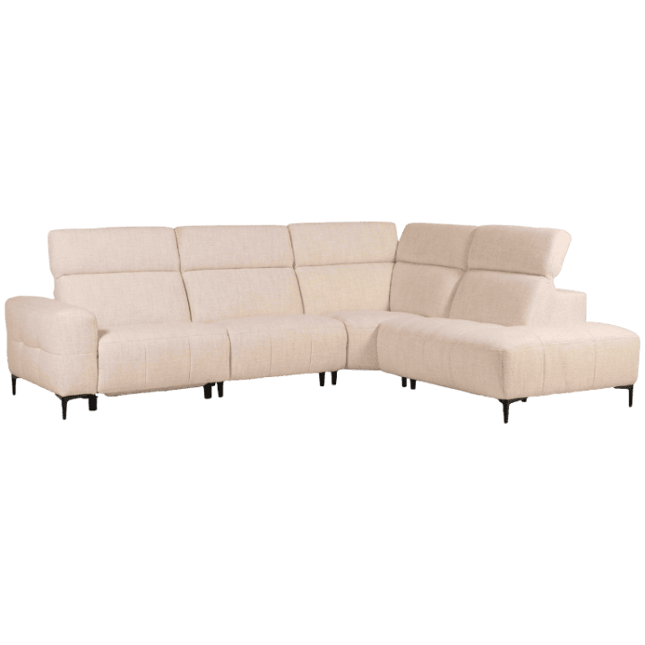 Salon d'angle KM,7932 avec chaise longue et relax éléctrique