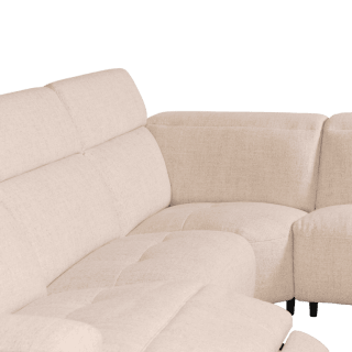Salon d'angle KM,7932 avec chaise longue et relax éléctrique