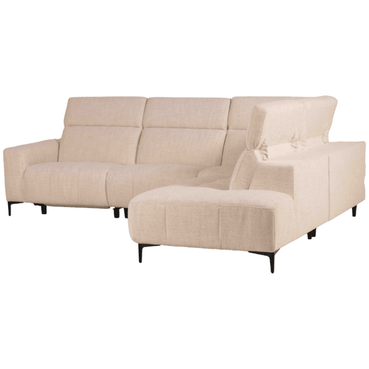 Salon d'angle KM,7932 avec chaise longue et relax éléctrique