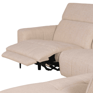 Salon d'angle KM,7932 avec chaise longue et relax éléctrique