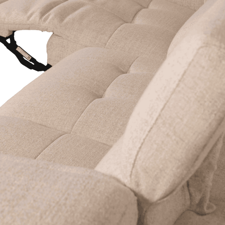 Salon d'angle KM,7932 avec chaise longue et relax éléctrique