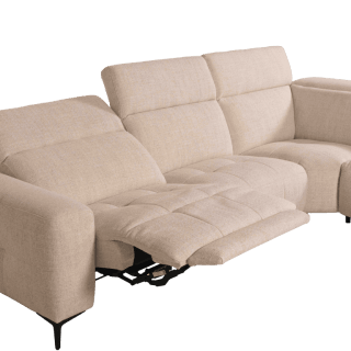 Salon d'angle KM,7932 avec chaise longue et relax éléctrique