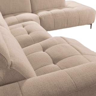 Salon d'angle KM,7932 avec chaise longue et relax éléctrique