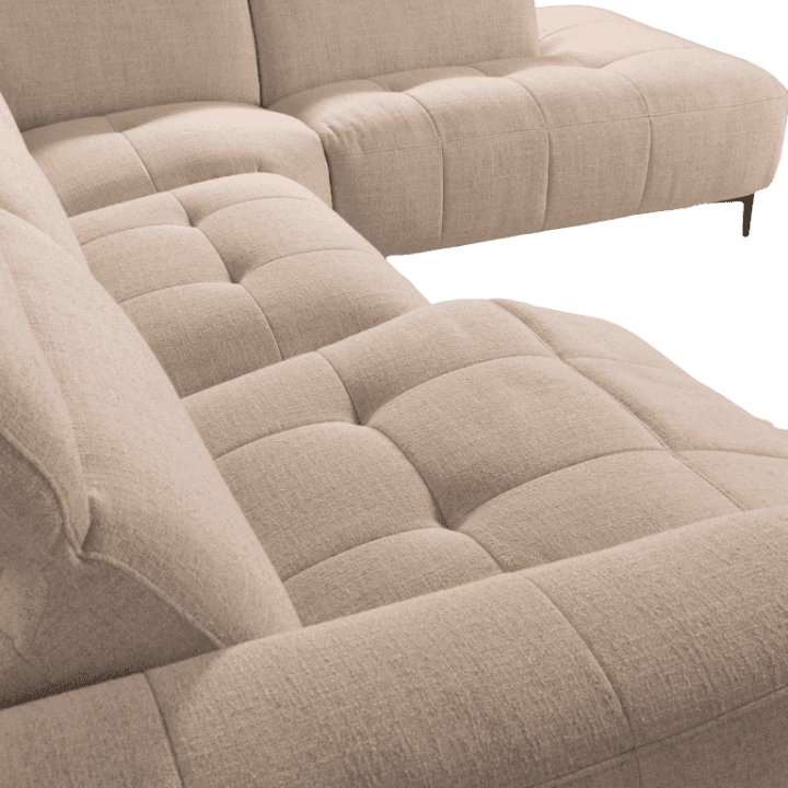 Salon d'angle KM,7932 avec chaise longue et relax éléctrique