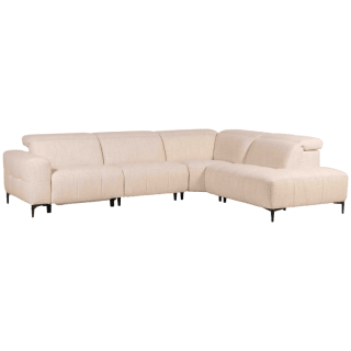 Salon d'angle KM,7932 avec chaise longue et relax éléctrique