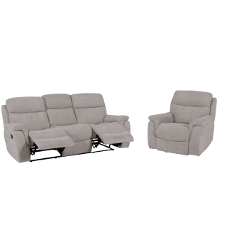 Salon 3 + 1 fauteuil Orion Taupe