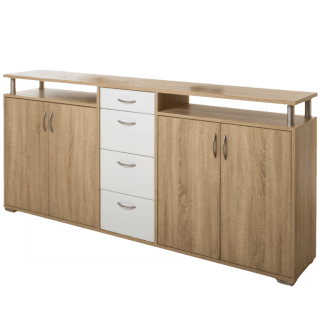 Dressoir Maximo - son oma et blanc