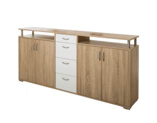 Dressoir Maximo - son oma et blanc