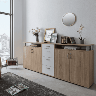 Dressoir Maximo - son oma et blanc